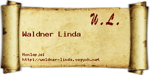 Waldner Linda névjegykártya